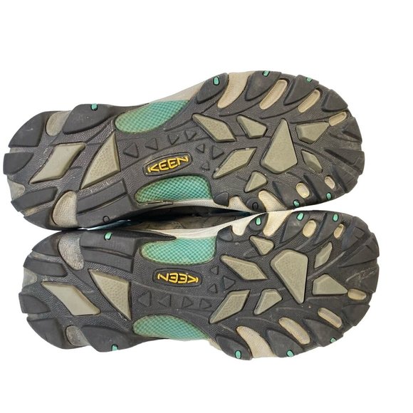 Keen Womens Dry Targhee II Hiking Shoes Gray Blue 1004089 Trail Waterproof 11M - Picture 7 of 8